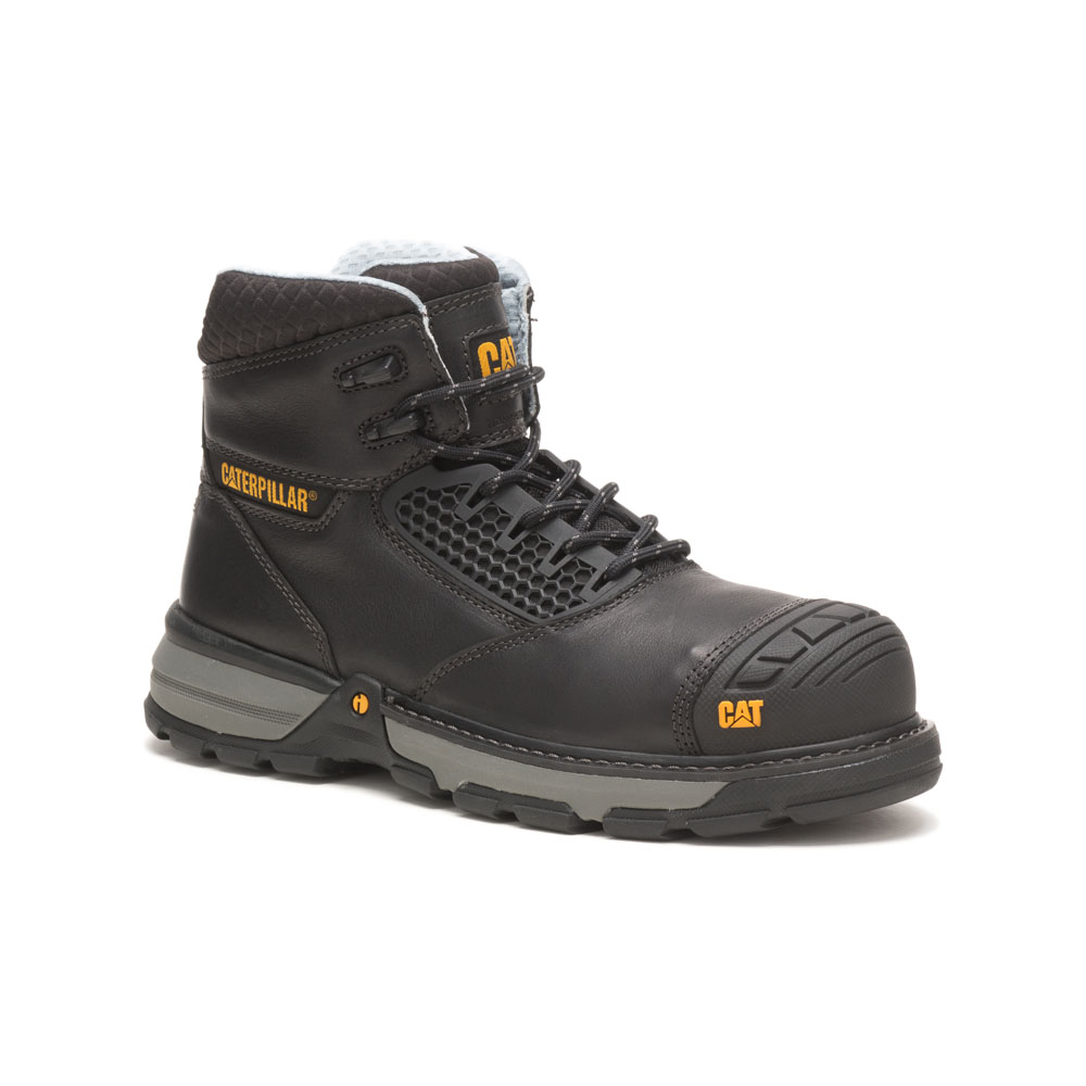 Caterpillar Men's Excavator Superlite Cool Cct / Astm/Comp Toe Safety Boots Black CAT-67542